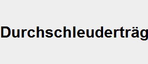 Durchschleudertrger