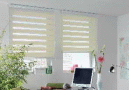 Lichtdurchfluteter Raum mit 2 Doppelrollos 